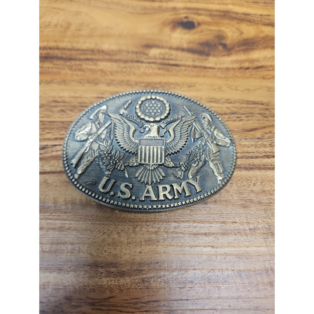 Award Design Medals US Army Belt Buckle USA Made Solid Brass Eagle Soldier